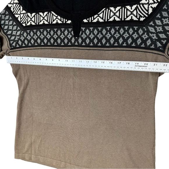 Woolrich Knit Light Sweater Top Fair Isle Style Women's Size XL - Picture 4 of 7